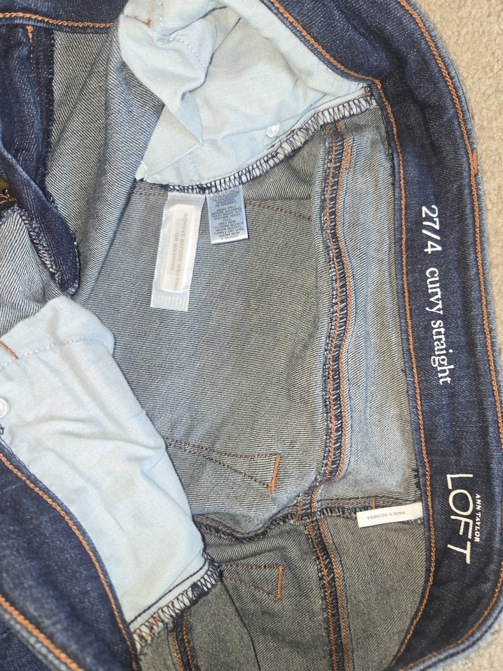 LOFT 27/4 Curcy Straight Leg Women’s Jeans - Picture 2 of 4
